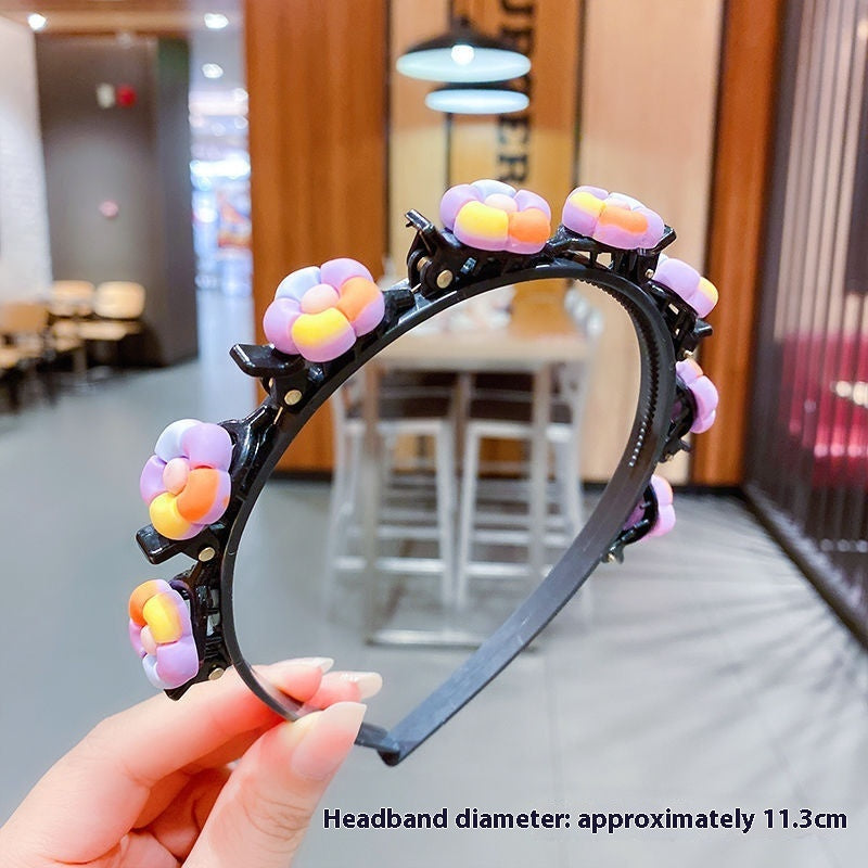 Girls' Clip Hair Accessories Crushed Hair Headband