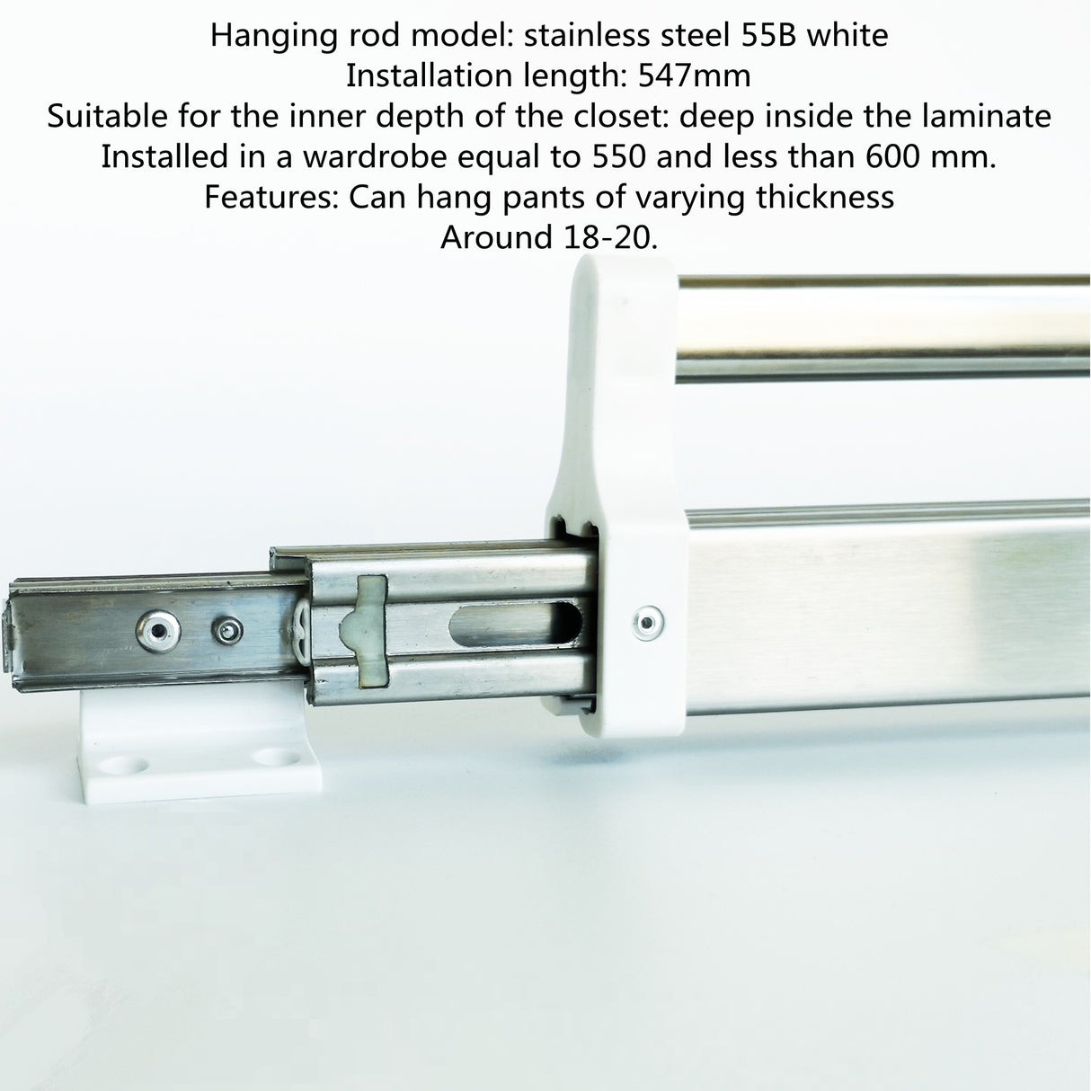 Wardrobe pull-out trousers slide