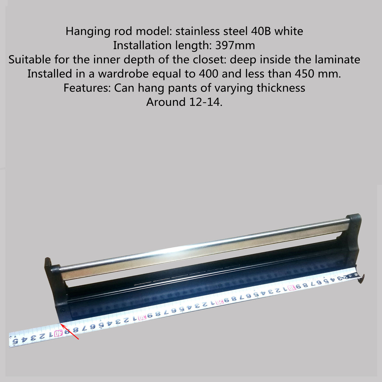 Wardrobe pull-out trousers slide