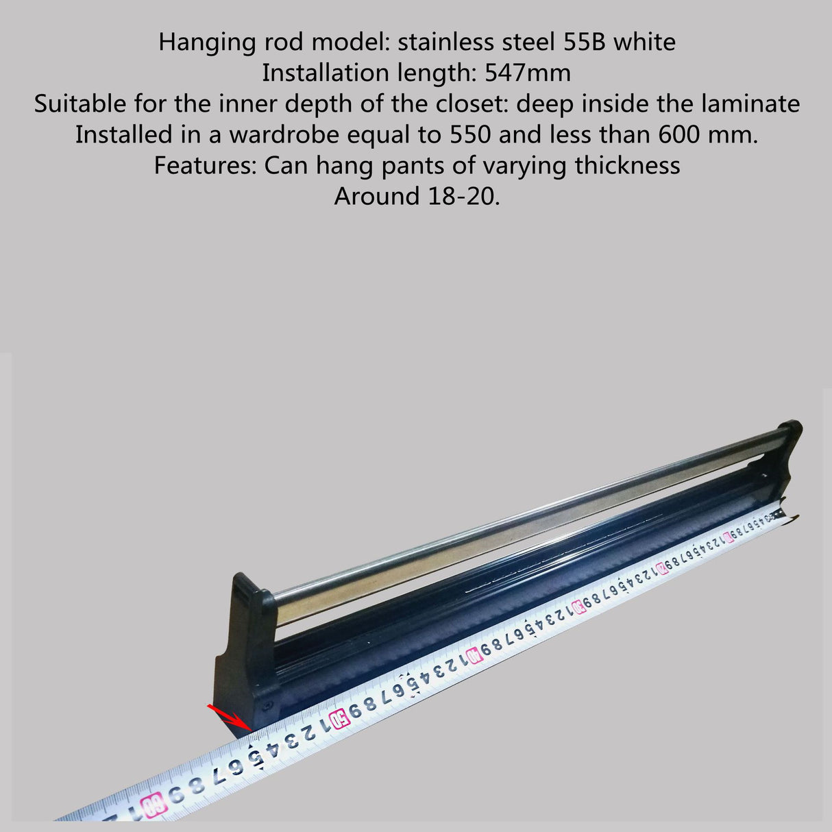 Wardrobe pull-out trousers slide