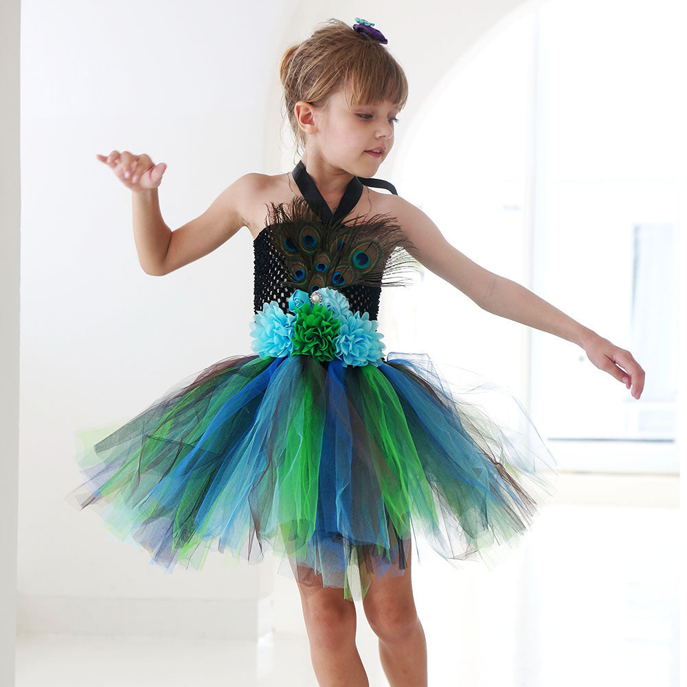 Children's Fashion Simple Festival Stage Show Dress Skirt Suit
