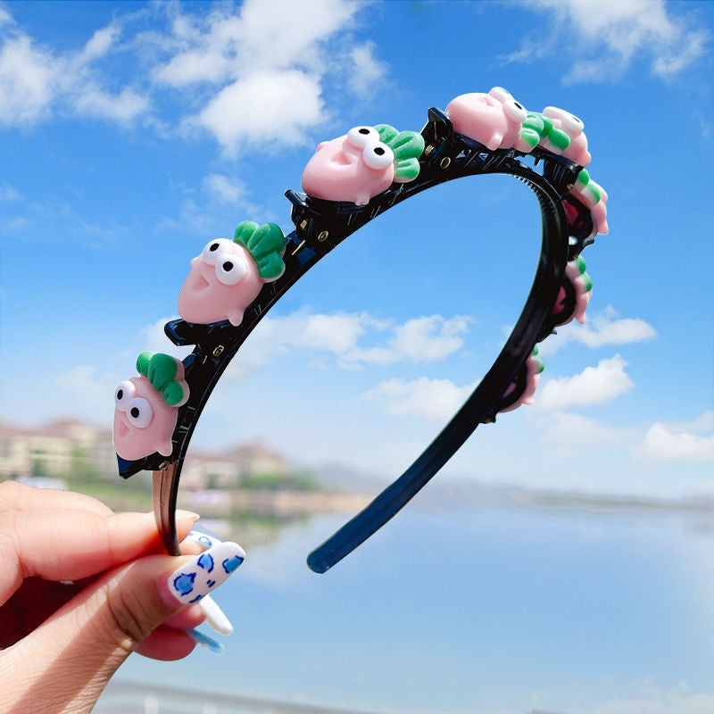 Girls' Clip Hair Accessories Crushed Hair Headband
