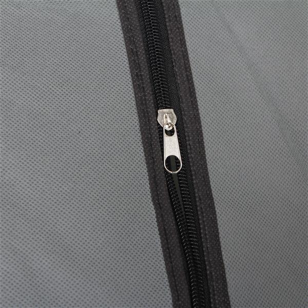 5-layer 12 Grid Canvas Free Wardrobe Gray