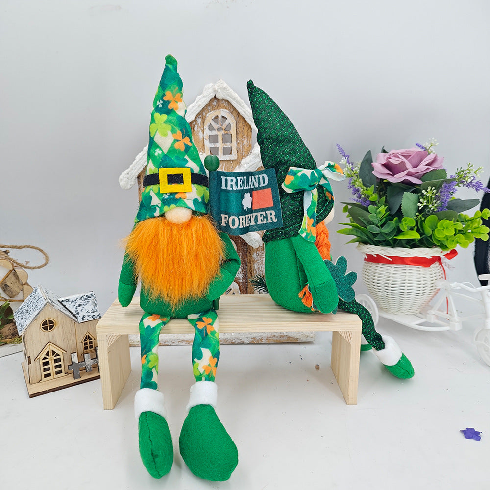 Green Leaf Festival Doll Ornaments Elf Festival