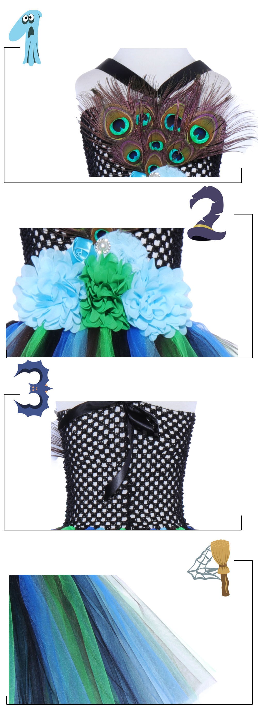 Children's Fashion Simple Festival Stage Show Dress Skirt Suit