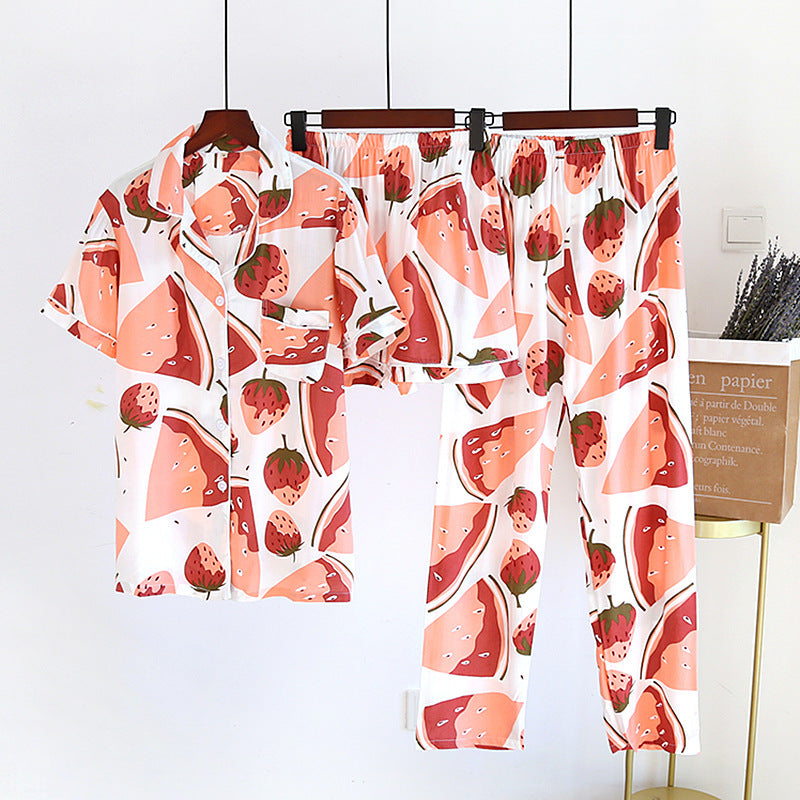 Women's Home Cute Thin Style Pajamas