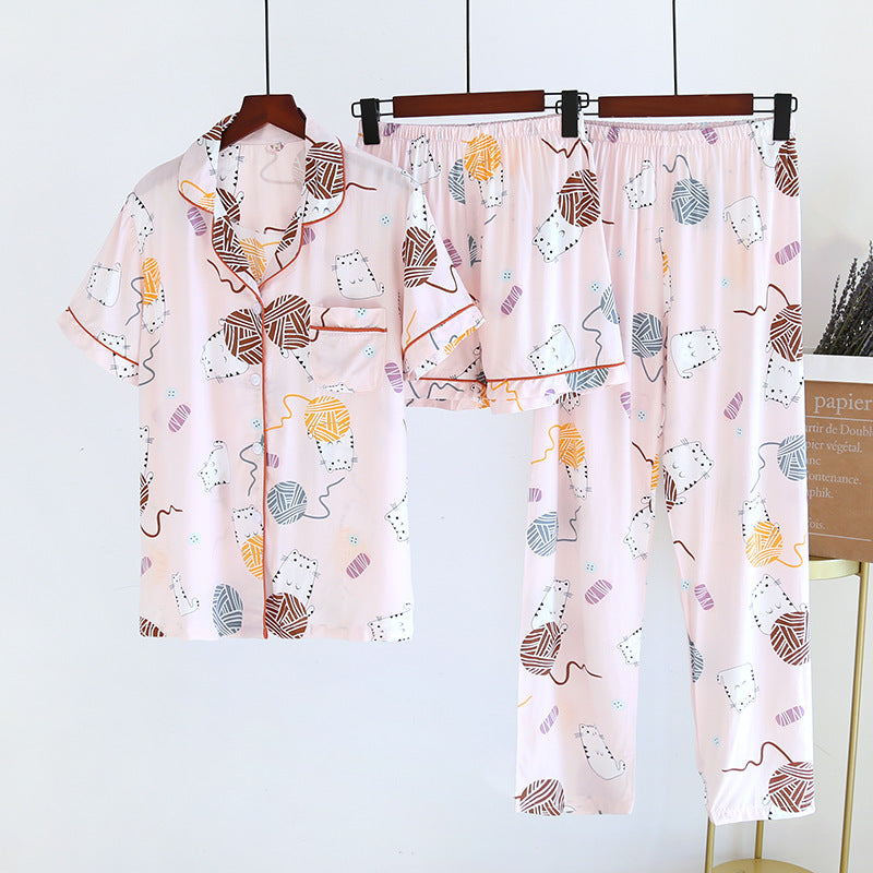 Women's Home Cute Thin Style Pajamas