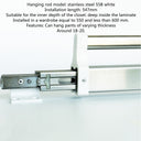 Wardrobe pull-out trousers slide