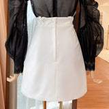 Hand-Beaded High Waist Skirt Looks Thin