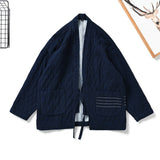 Herringbone Denim Denim Robe Loose Jacket