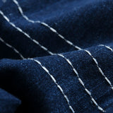 Herringbone Denim Denim Robe Loose Jacket