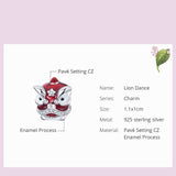 New red Festival lion dance accessories