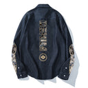 Drop sleeve denim shirt