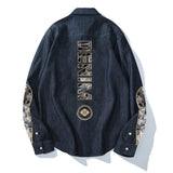 Drop sleeve denim shirt