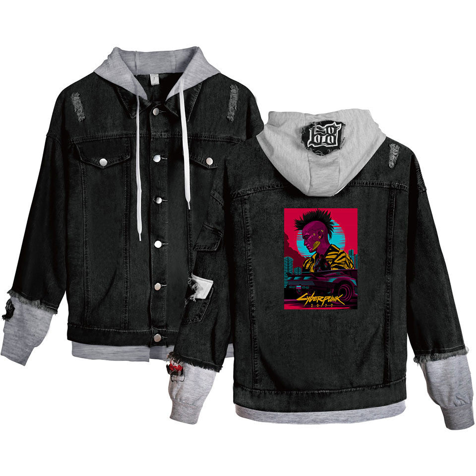 The Cyberpunk trend the fashion denim jacket