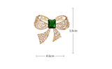 Zircon Bow Brooch Simple Sweater Corsage Accessories