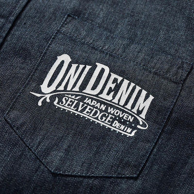Drop sleeve denim shirt