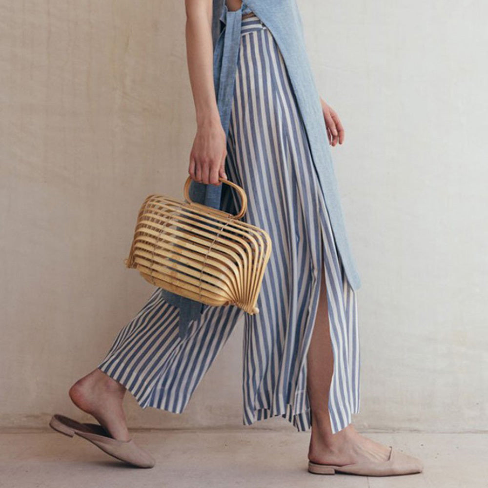 Foldable Fashion Runway Braided Bag