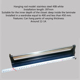 Wardrobe pull-out trousers slide