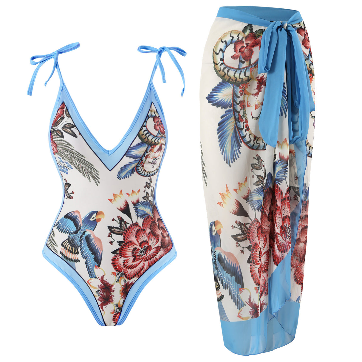 Ladies' One-piece Conservative Swimsuit That Covers Belly And Looks Thin