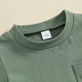 Amazon's New Arrival Boys' Coconut Embroidered Printed Short-sleeved Shorts