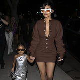 Spicy Girls' Waist Dress Looks Thin And Covers The Hips