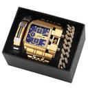 New Multi-time Zone Large Dial Luminous Men's Watch
