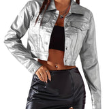 Women Fashion Street Style Coated Jacket