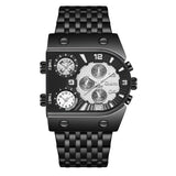 Multi-time Zone Large Dial Luminous Men's Watch