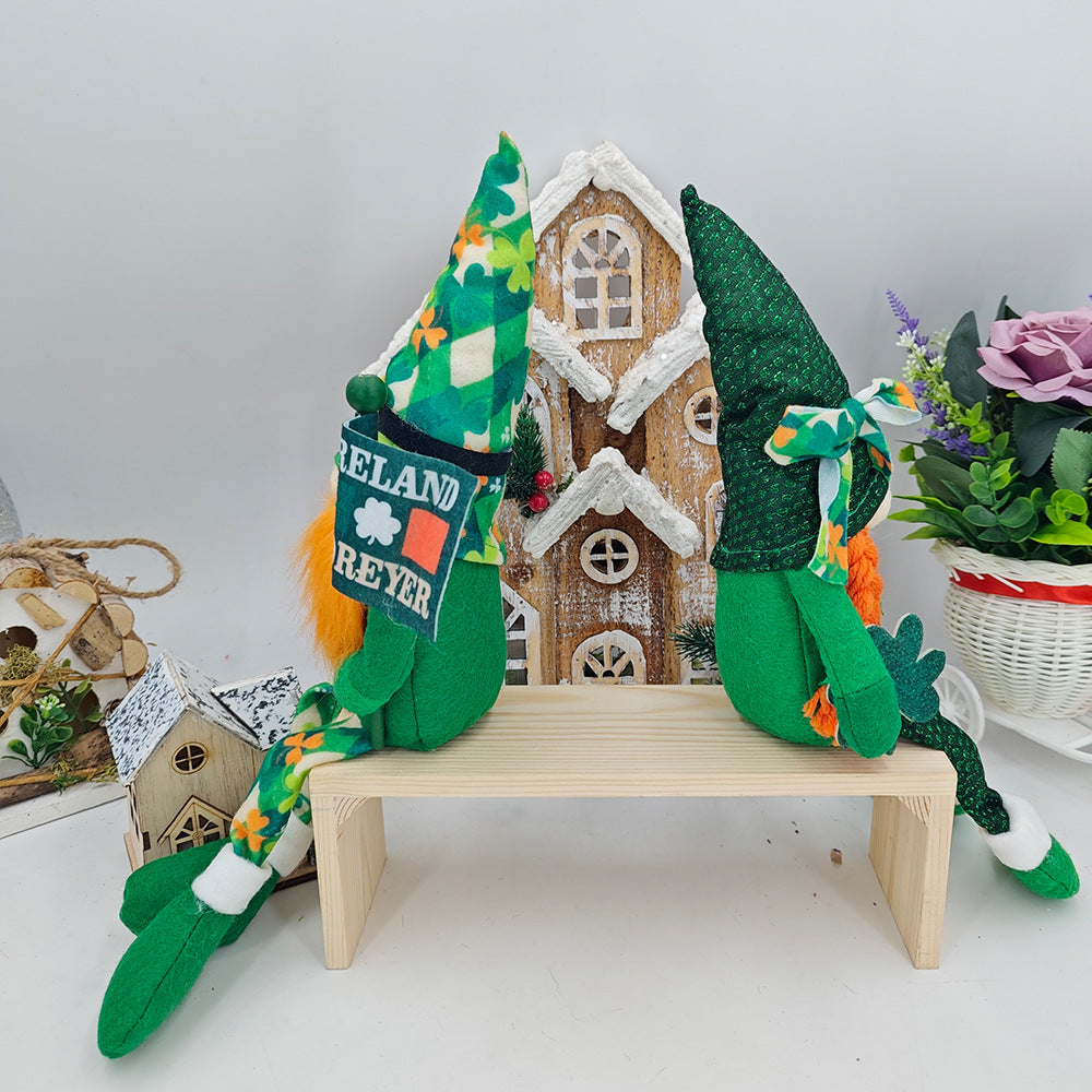 Green Leaf Festival Doll Ornaments Elf Festival