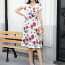 Digital Printing Plus Size Women's Clothing Looks Thin