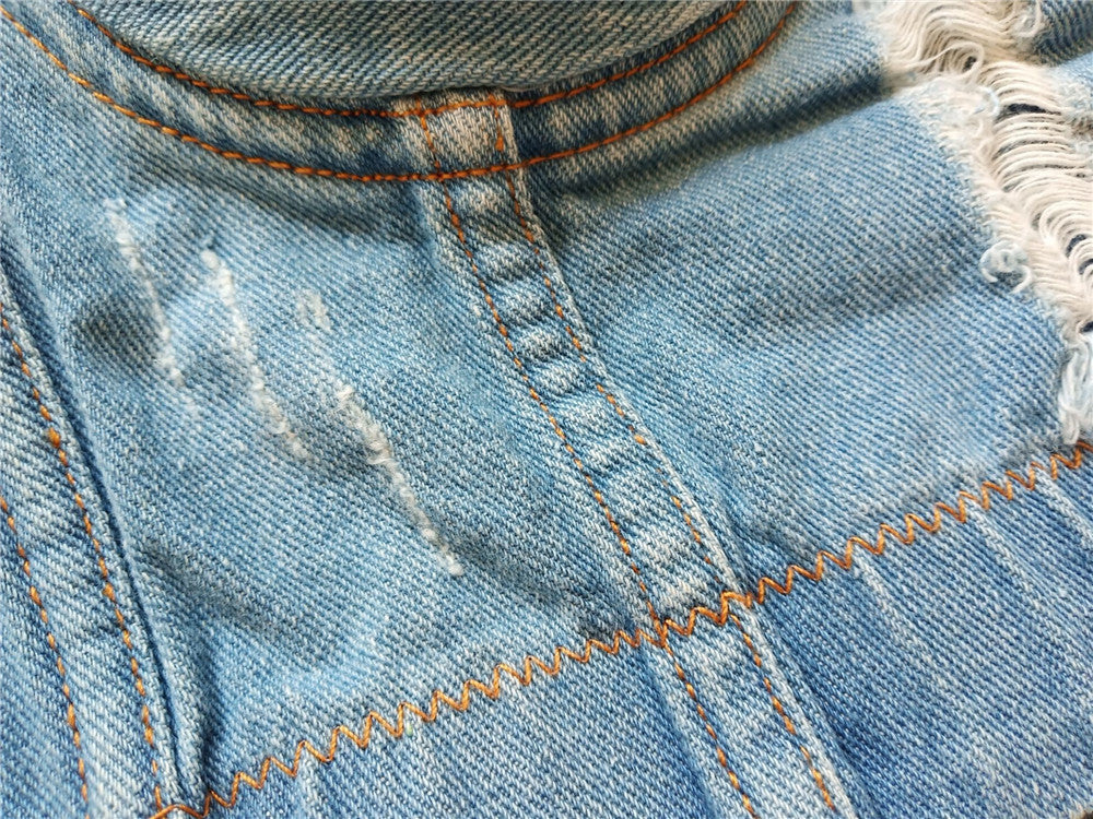 Summer Y Ripped Suspenders Fashion Blue Denim Top Women