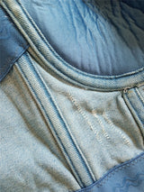 Summer Y Ripped Suspenders Fashion Blue Denim Top Women