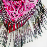 Scarf Accessories Shiny Plastic Rhinestone Color Scarf