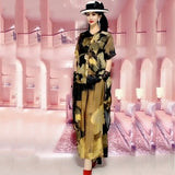 Spring And Summer New Fashion Suit Women's Large Size Cover Belly Looks Thin