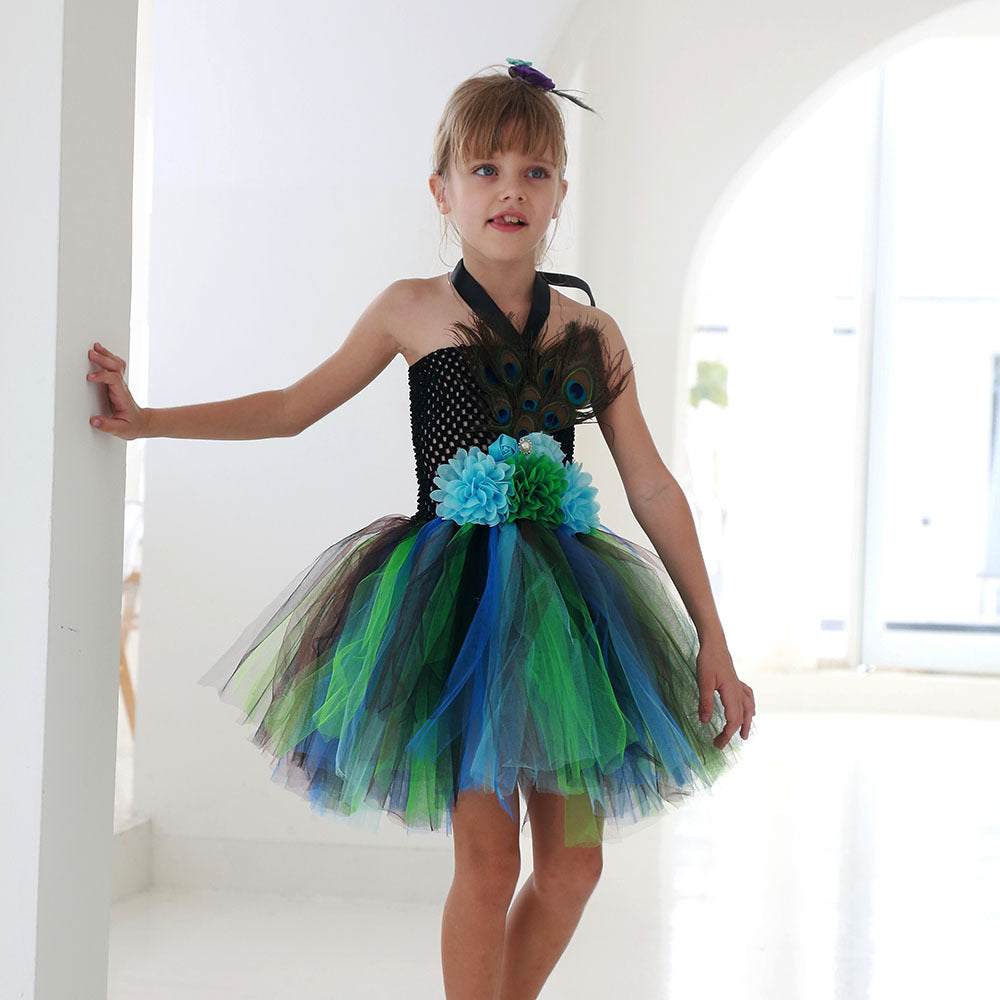 Children's Fashion Simple Festival Stage Show Dress Skirt Suit