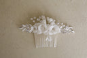 INS Simple Silver Ceramic Flower Hair Accessories