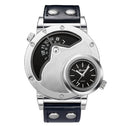 OULM dual time zone quartz watch