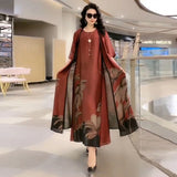 Spring And Summer New Fashion Suit Women's Large Size Cover Belly Looks Thin