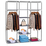 Non Woven Wardrobe With 5 Layers And 9 Compartments